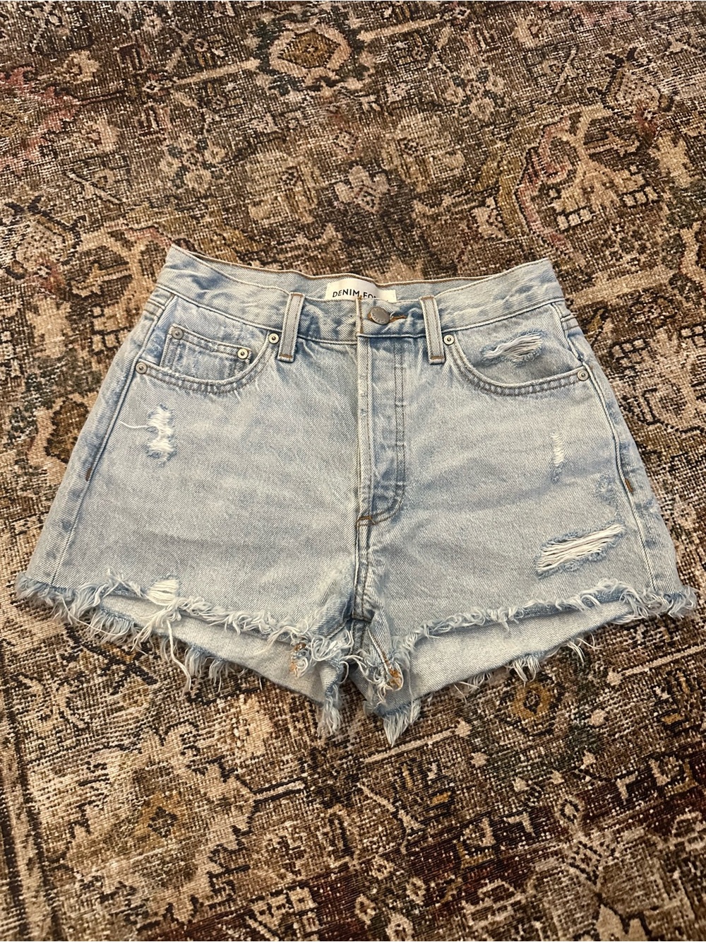 Denim Forum EX-BF-HI-RISE DENIM SHORT